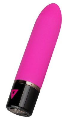 Силиконовый мини-вибратор Lil Bullet - 10 см, цвет: розовый