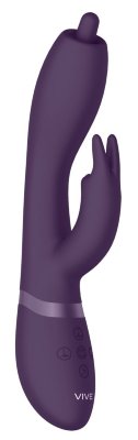 Вибромассажер-кролик Nilo - 22 см, цвет: фиолетовый