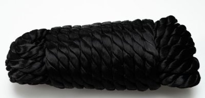 Нейлоновая веревка для связывания - 5,5 м., цвет: черный