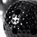 Кляп-шарик с отверстиями на регулируемом ремешке, цвет: черный
