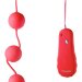 Вагинальные шарики с вибрацией POWER BALLS, цвет: красный