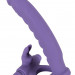 Насадка на пенис Los Analos Double Delight для анальной стимуляции партнерши, цвет: фиолетовый