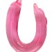 Двойной фаллоимитатор Dolphin - 30,5 см, цвет: розовый