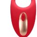 Эрекционное виброкольцо Poise с пультом, цвет: красный