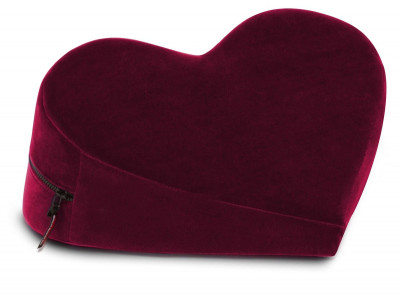Подушка-сердце для секса Liberator Heart Wedge, цвет: бордовый