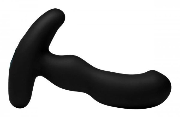 Массажер простаты Pro-Digger 7X Silicone Stimulating Beaded P-Spot Vibe, цвет: черный