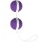 Вагинальные шарики Joyballs Trend Purple-White, цвет: фиолетово-белые