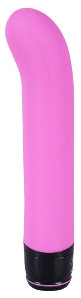 Изогнутый вибратор Mr. Nice Guy - 23 см, цвет: розовый