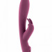 Вибратор Mila с клиторальным отростком, цвет: розовый - 22 см