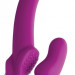 Безремневой вибрострапон Evoke Vibrating Strapless Silicone Strap-on Dildo, цвет: розовый