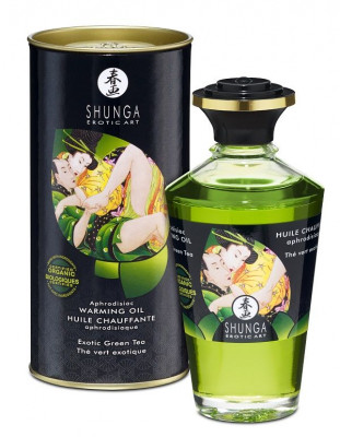 Массажное интимное масло Exotic Green Tea с ароматом зеленого чая - 100 мл.