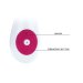Вибратор Baile Pretty Love Gene с клиторальным стимулятором, цвет: розовый - 20,4 см