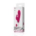 Вибратор Baile Pretty Love Gene с клиторальным стимулятором, цвет: розовый - 20,4 см