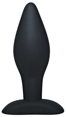 Анальный стимулятор Black Velvets Large, цвет: черный - 12 см