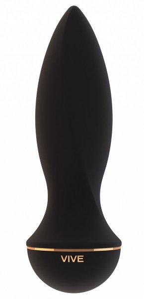 Вибратор Zesiro с заостренным кончиком - 14,5 см, цвет: черный