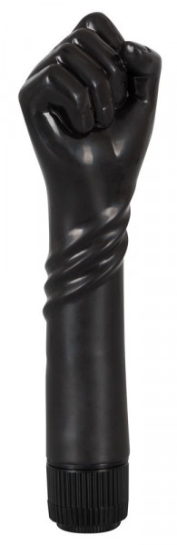 Вибратор-рука для фистинга The Black Fist Vibrator, цвет: черный - 24 см