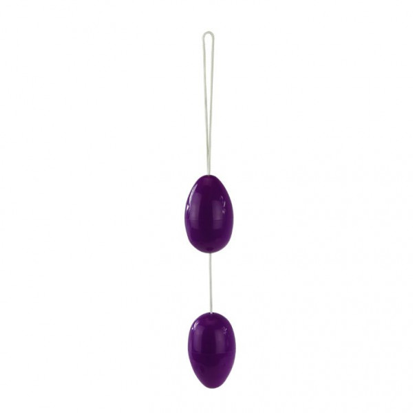 Анальные шарики вытянутой формы, цвет: фиолетовый