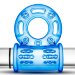Эрекционное виброкольцо 10 Function Vibrating Mega Bull Ring, цвет: голубой