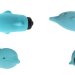 Вибростимулятор-дельфин Lastic Pocket Dolphin - 7,5 см, цвет: голубой