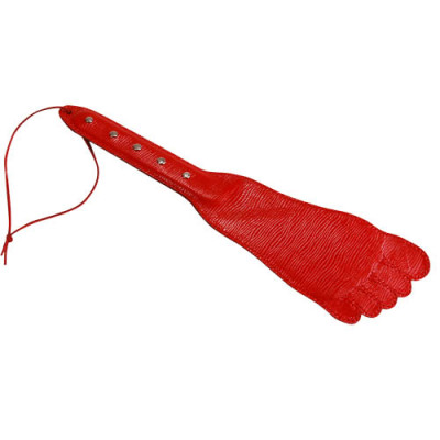 Хлопалка в форме ступни, цвет: красный - 34,5 см