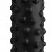 Анальный фаллоимитатор с пупырышками - 23,5 см, цвет: черный