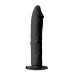 Вибратор-реалистик Purrfect Silicone One Touch, цвет: черный - 22,5 см