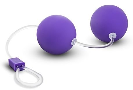 Вагинальные шарики Bonne Beads, цвет: фиолетовый