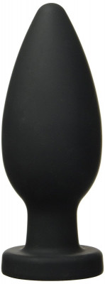 Анальная пробка XXL Silicone Anal Plug, цвет: черный - 17,1 см