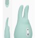 Клиторальный стимулятор Sugar Bunny с ушками - 9,5 см, цвет: зеленый