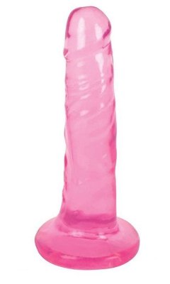 Фаллоимитатор Slim Stick Dildo - 15,2 см, цвет: розовый