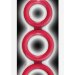Тройное эрекционное кольцо Triad Cock Ring, цвет: красный