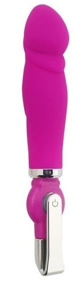 Вибратор ALICE 20-Function Penis Vibe - 17,5 см, цвет: розовый