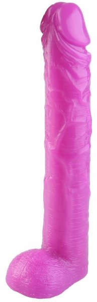 Фаллоимитатор-гигант - 44,5 см, цвет: розовый
