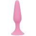 Анальная пробка Beautiful Behind Silicone Butt Plug, цвет: розовый - 11,4 см