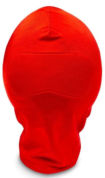 Закрытый шлем-маска без прорезей, цвет: красный
