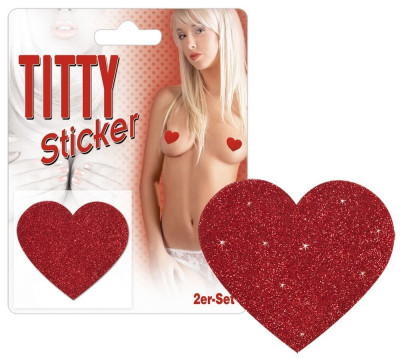 Стикеры-сердечки на грудь Titty Sticker