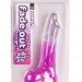 Фаллоимитатор Jelly Joy Fade Out с прозрачным стволом и присоской, цвет: фиолетовый - 17,8 см