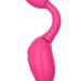 Расширяющийся вибратор Gina - 19,4 см, цвет: розовый