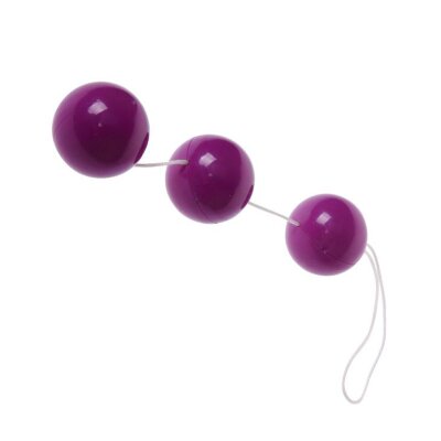 Вагинальные шарики на веревочке, цвет: фиолетовый
