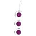Вагинальные шарики на веревочке, цвет: фиолетовый