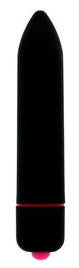 Вибропуля CLIMAX BULLET - 8,5 см, цвет: черный