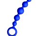 Анальная цепочка Joyballs Anal Wave, цвет: синий - 17,5 см