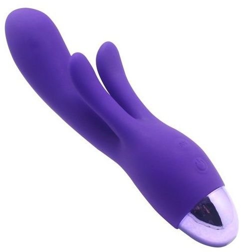 Вибратор INDULGENCE Rechargeable Frolic Bunny - 18,7 см, цвет: фиолетовый