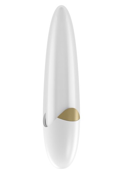 Мини-вибратор D2 - 11,5 см, цвет: белый