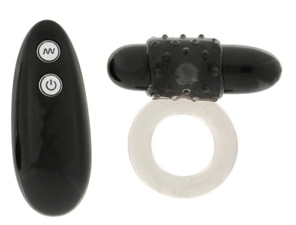 Эрекционное кольцо со стимулятором клитора и вибратором