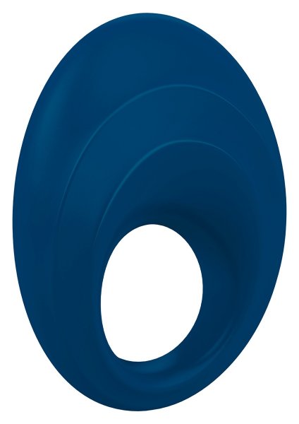 Эрекционное кольцо B5 с вибрацией, цвет: синий