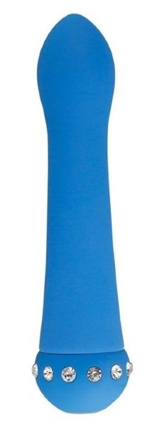 Вибратор SPARKLE SUCCUBI BLISS CARESSING VIBE - 14,2 см, цвет: голубой