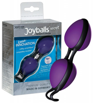 Вагинальные шарики Joyballs Secret Purple-Black, цвет: фиолетовый