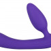 Безремневой страпон Triple Teaser с двумя пробками, цвет: фиолетовый