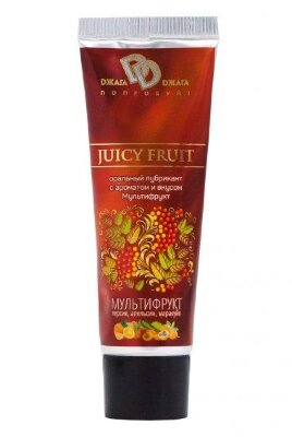 Интимный съедобный лубрикант JUICY FRUIT с ароматом фруктов - 30 мл.